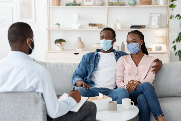 Solicitor with a client in a family law consultation