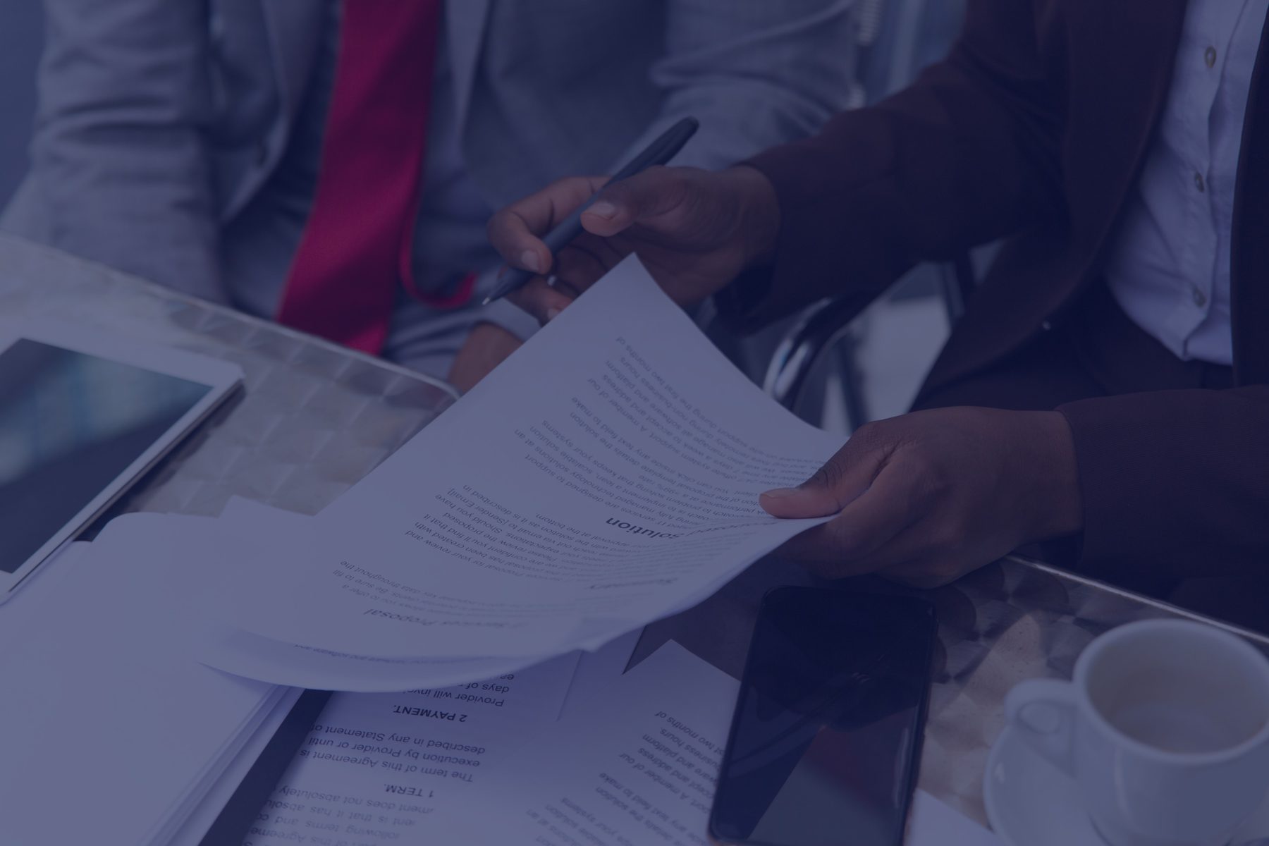 Solicitor completing a UK immigration application form